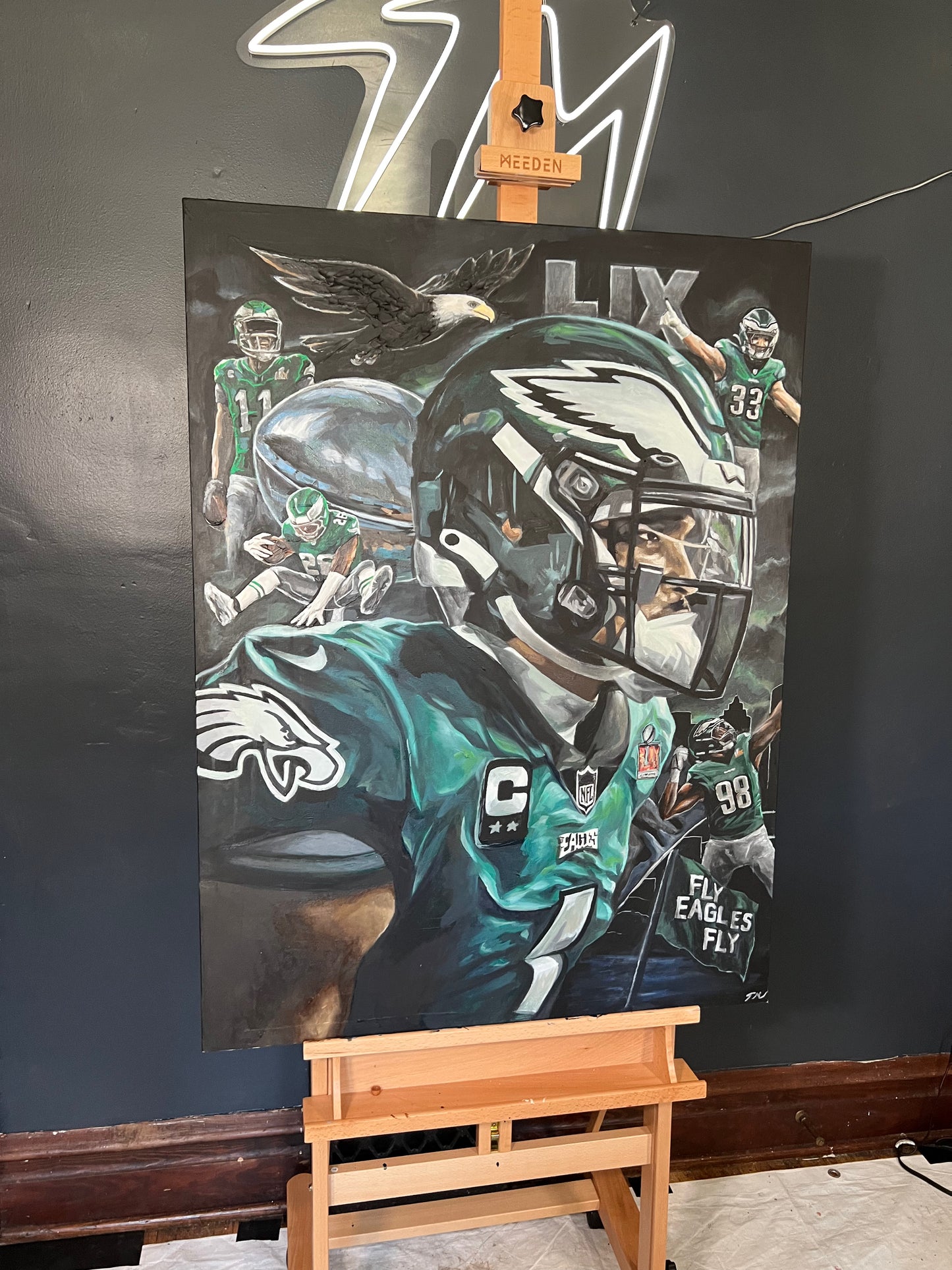FLY EAGLES FLY - Original Painting