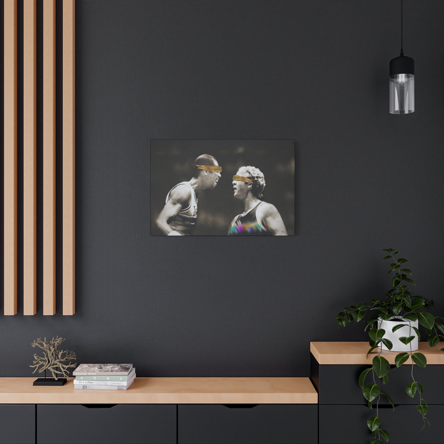 Kareem And Bird - Canvas