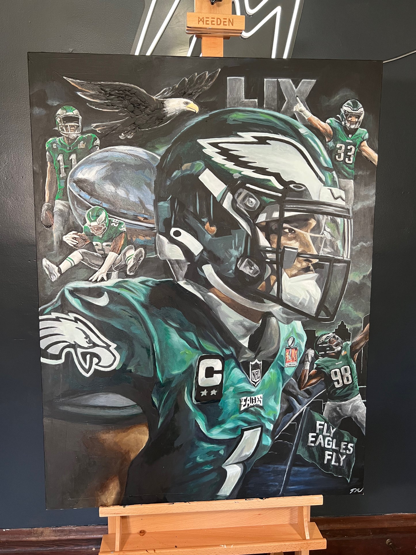 FLY EAGLES FLY - Original Painting