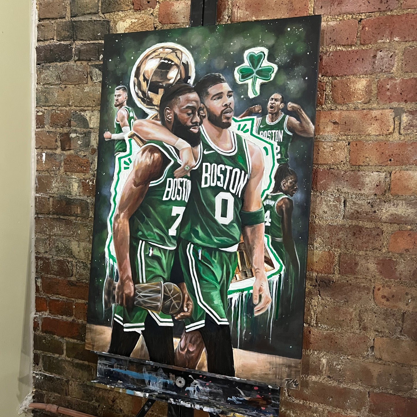 "18" Celtics Jayson Tatum and Jaylen Brown - Original Painting