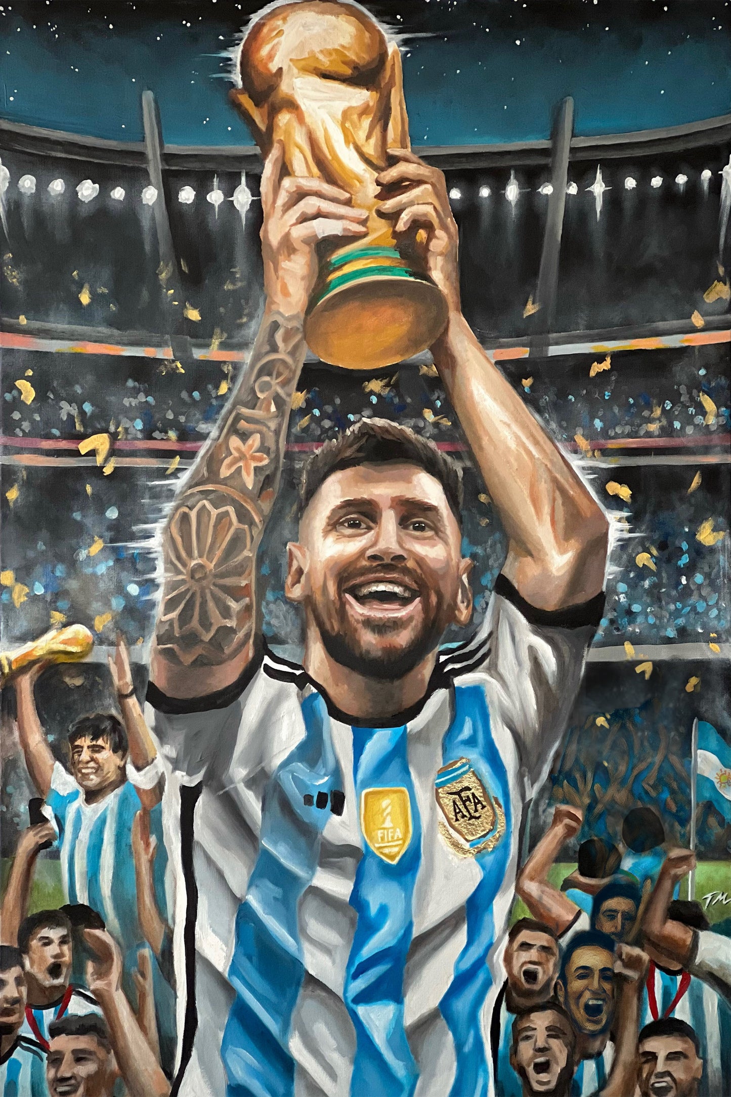 MESSI - Original Painting 32x48