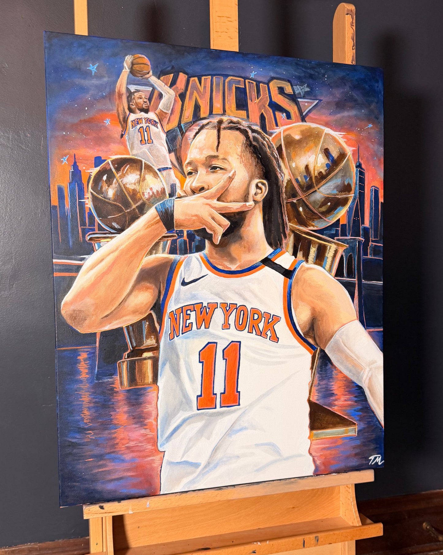 Jalen Brunson - 1 of 1 Original Painting