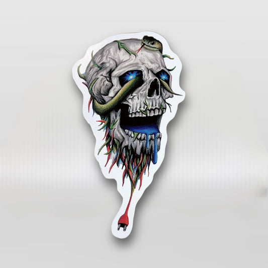 Trippy Skull - Vinyl Sticker
