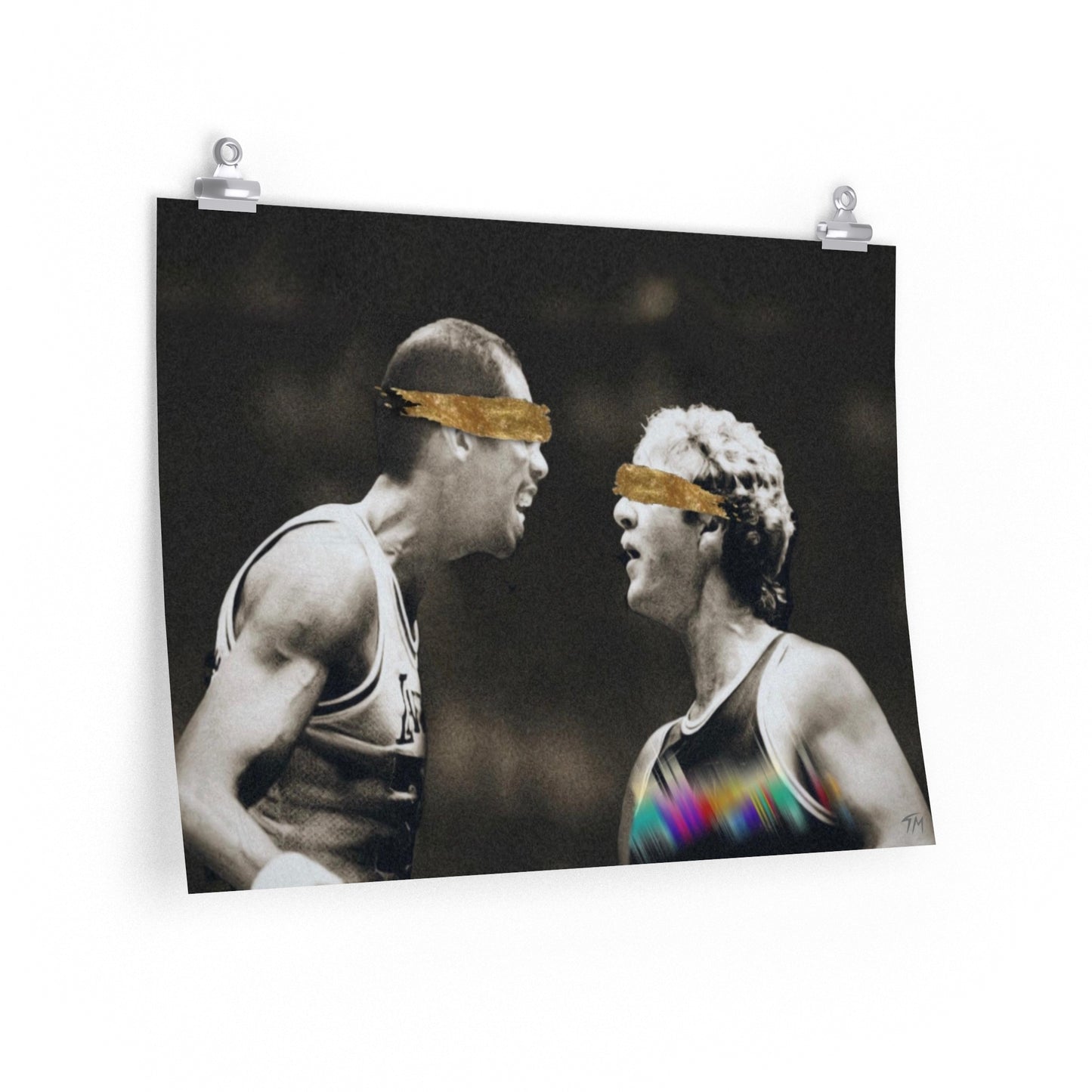 Kareem and Bird (Heart Of The Games) - Poster Print