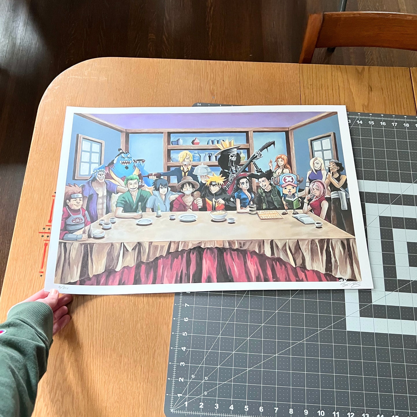 One Piece X Naruto - Framed Print