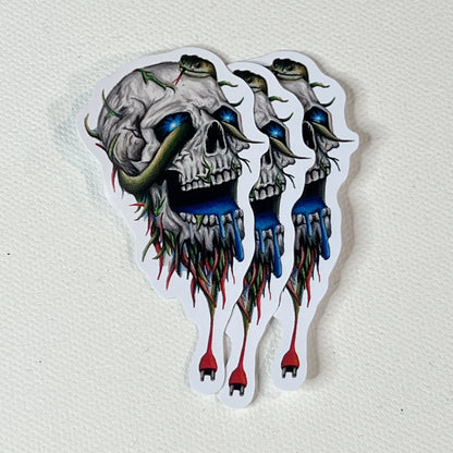 Trippy Skull - Vinyl Sticker