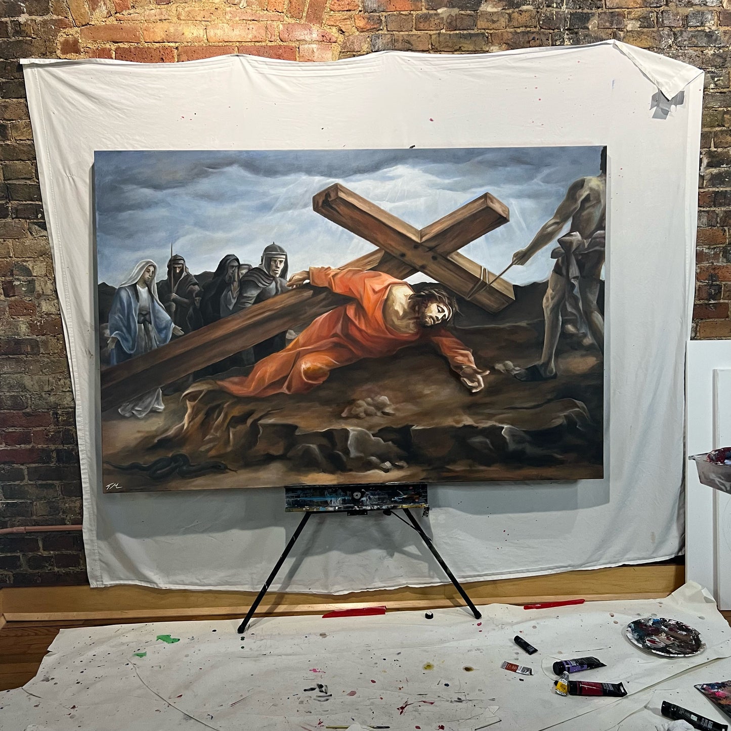 Jesus Is King - Hand-Embellished Canvas