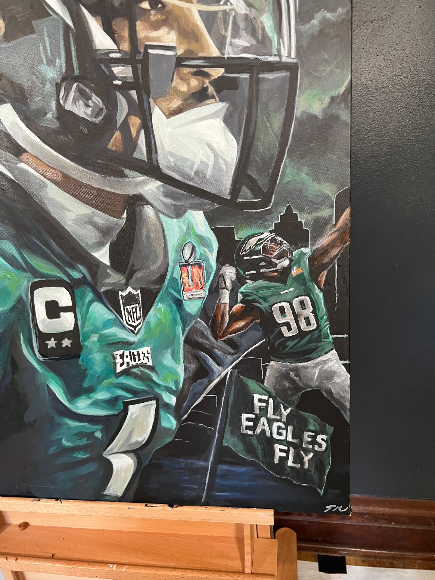 FLY EAGLES FLY - Original Painting