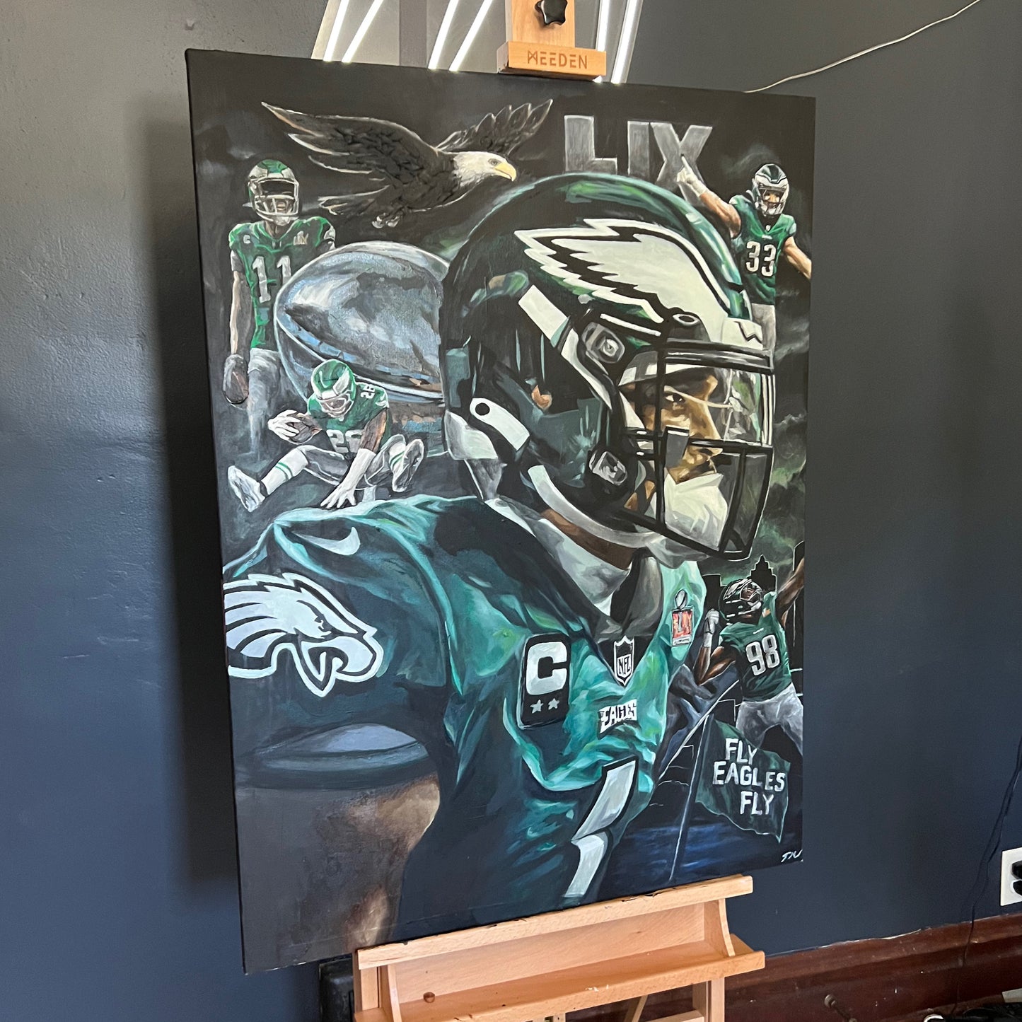 FLY EAGLES FLY - Original Painting