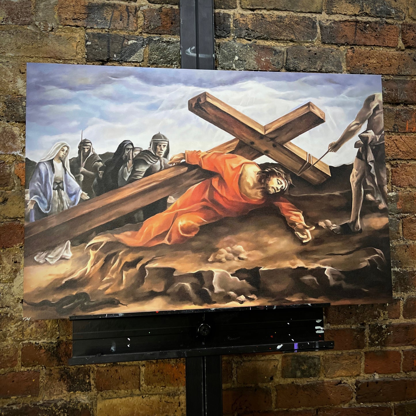 Jesus Is King - Hand-Embellished Canvas