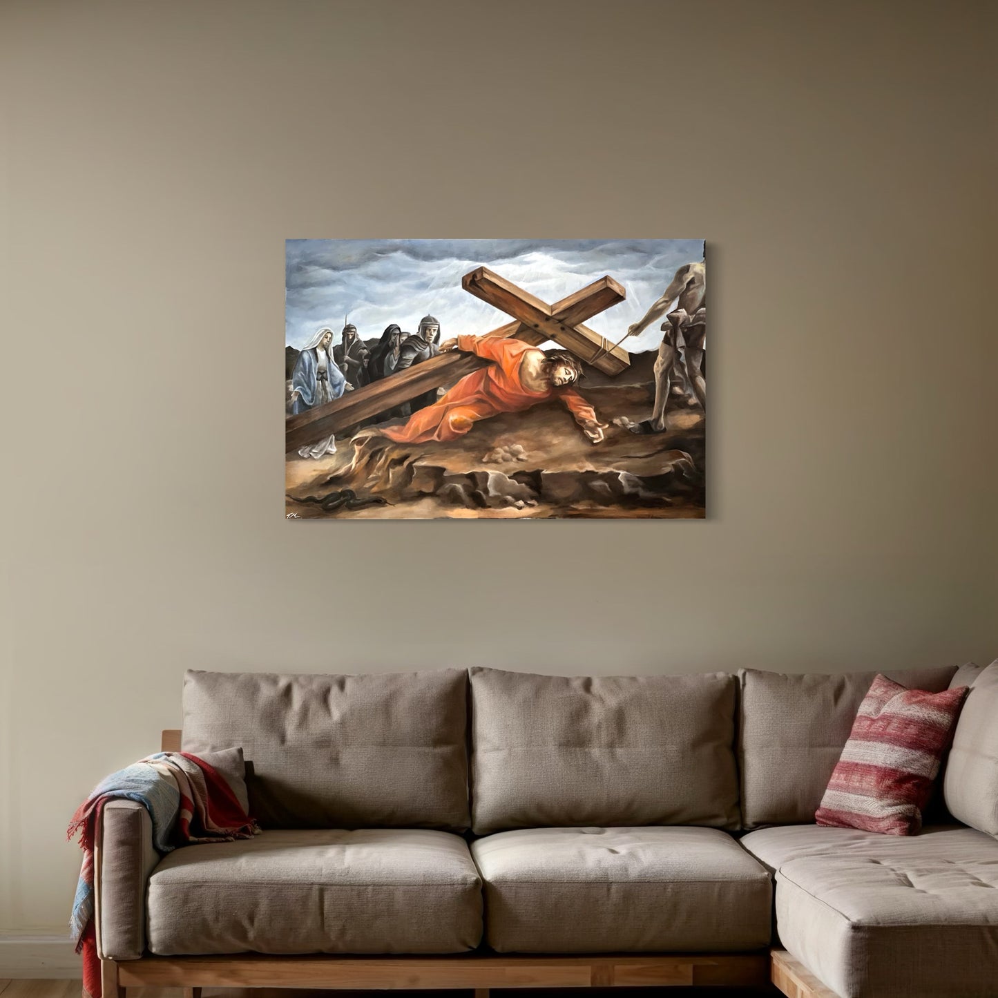 Jesus Is King - Hand-Embellished Canvas