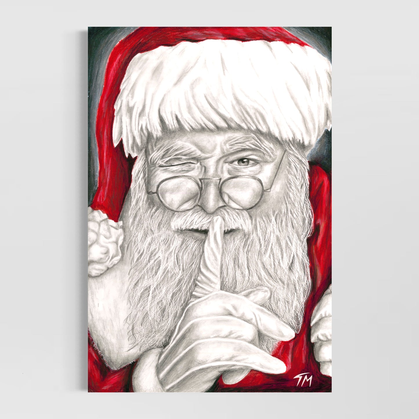 Santa's Secret - Poster Print