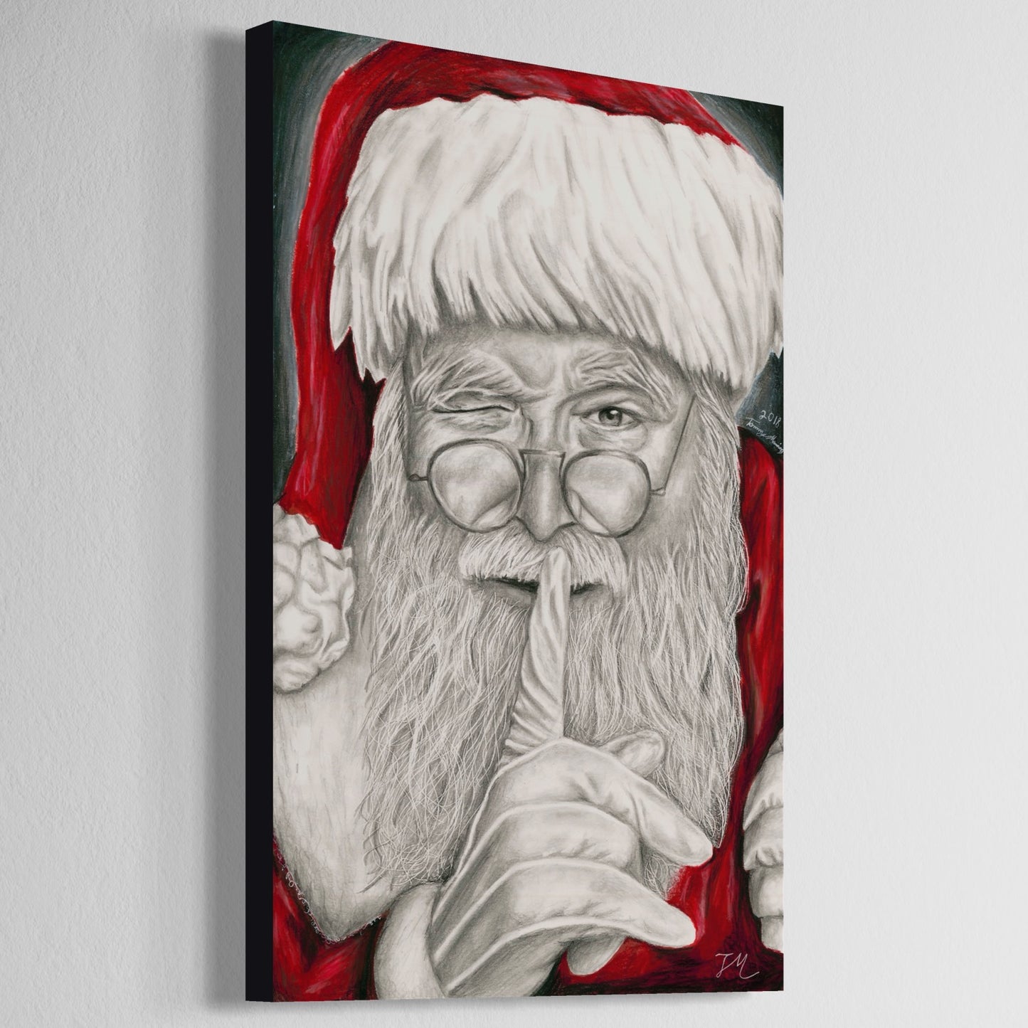 Santa's Secret - Canvas