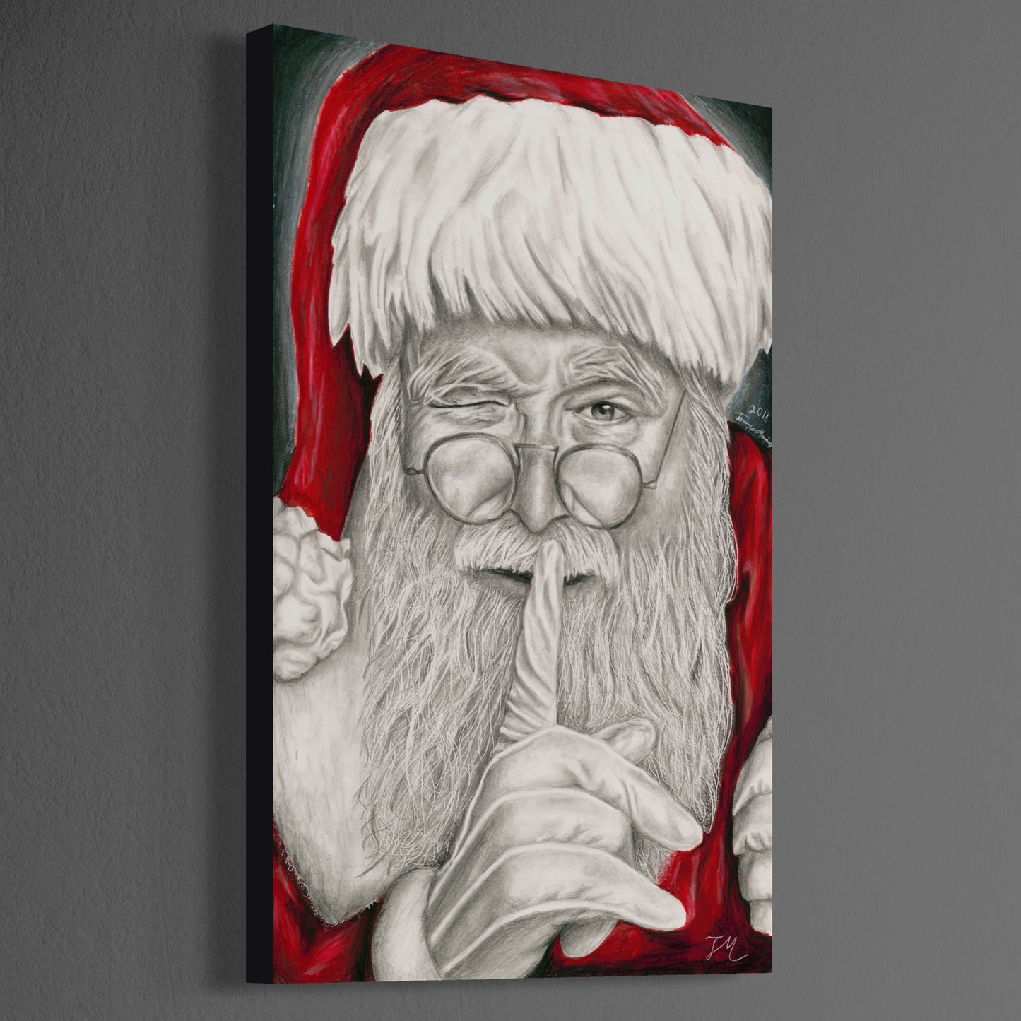 Santa's Secret - Canvas