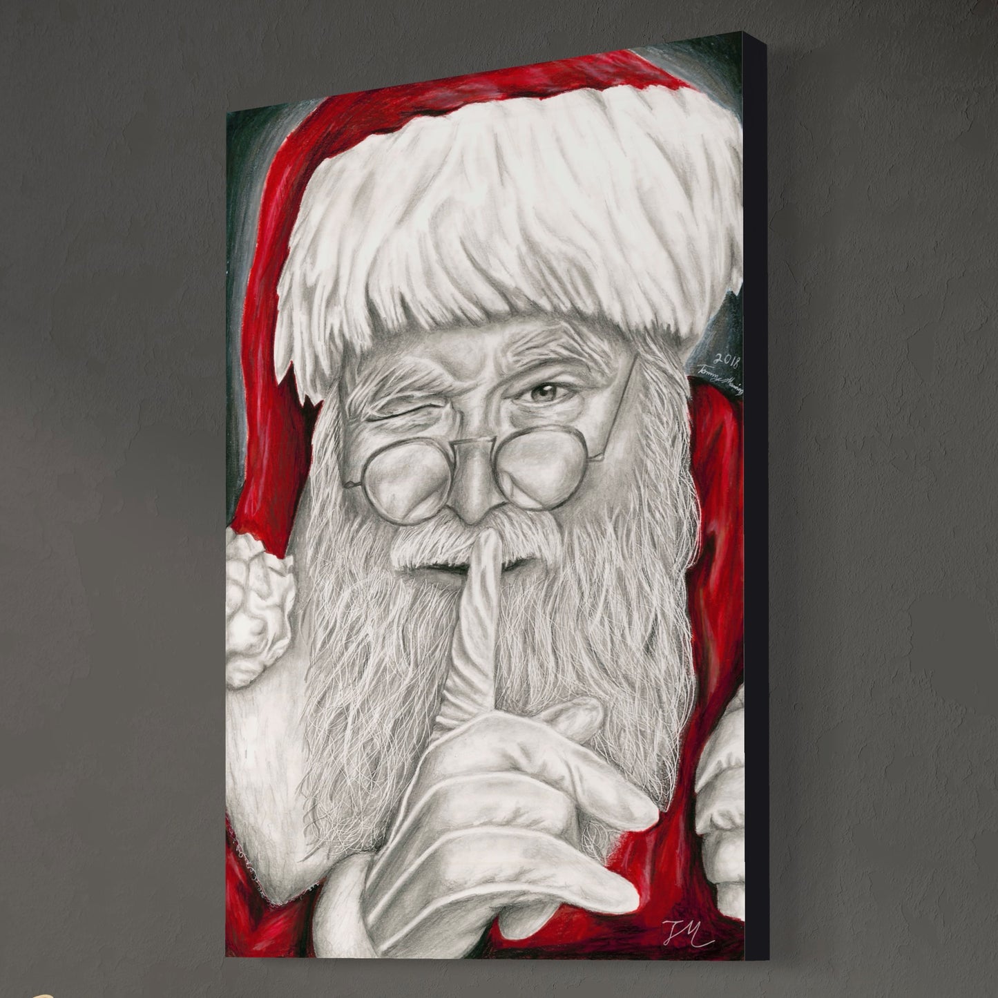 Santa's Secret - Canvas
