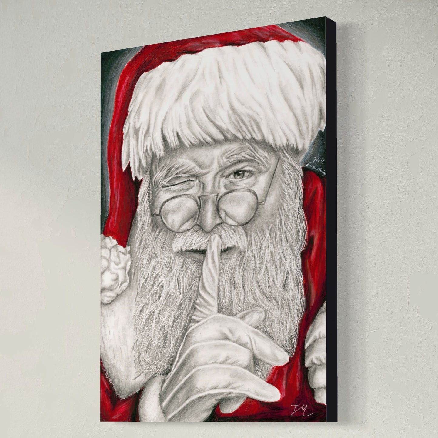 Santa's Secret - Canvas