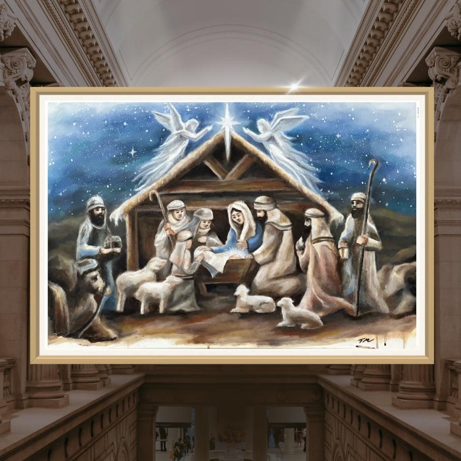 First Christmas - Framed Print
