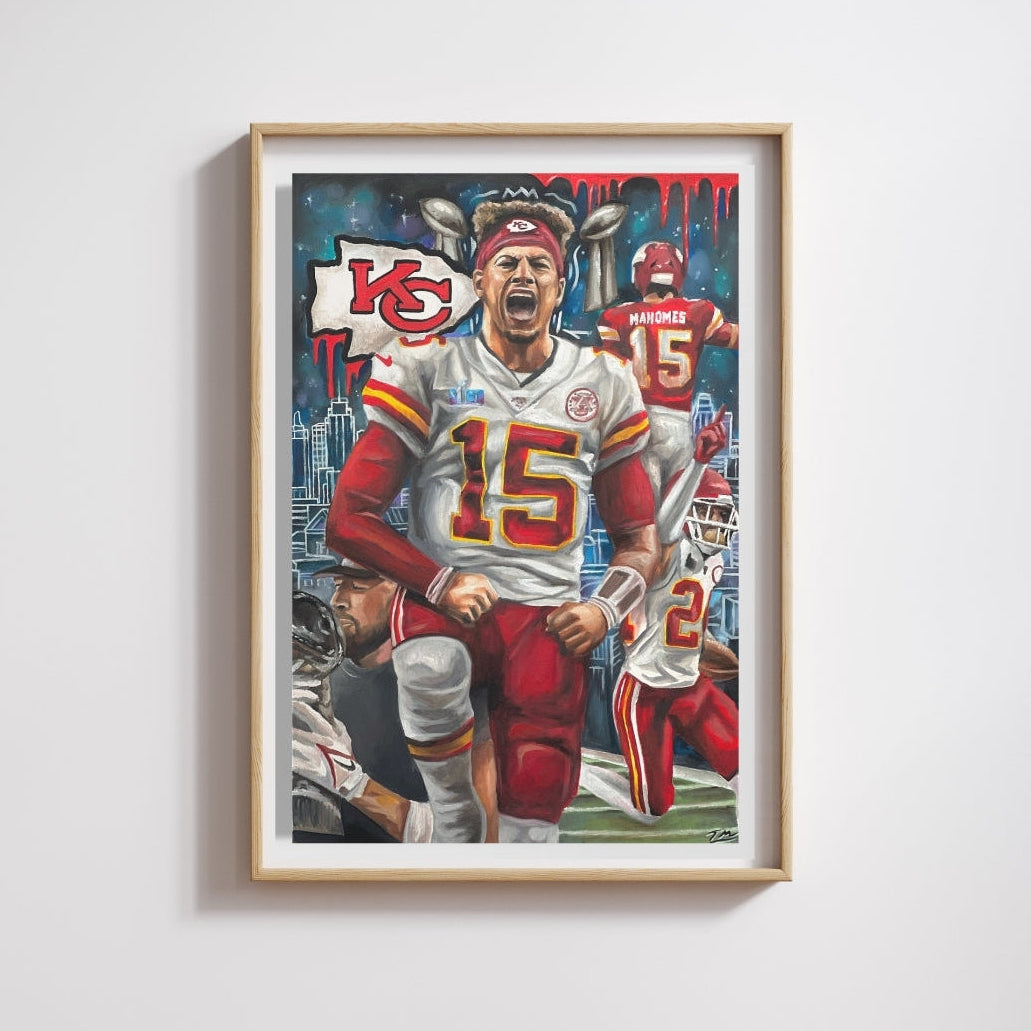 Patrick Mahomes - Poster Print