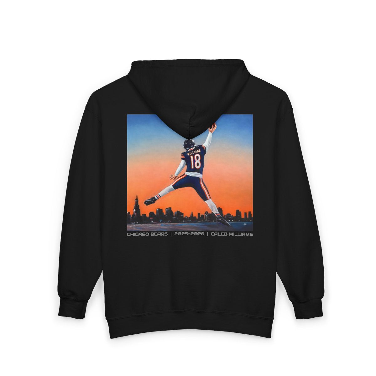 Caleb Williams "Jumpman" Artwork Zip-up Hoodie