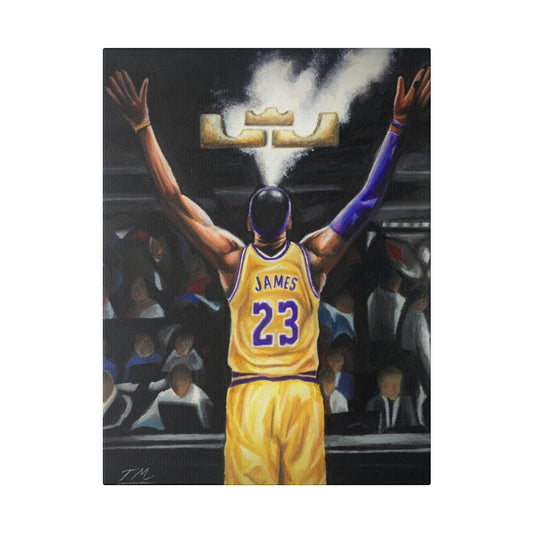 LEBRON CHALK - Canvas - Tommy Manning Art