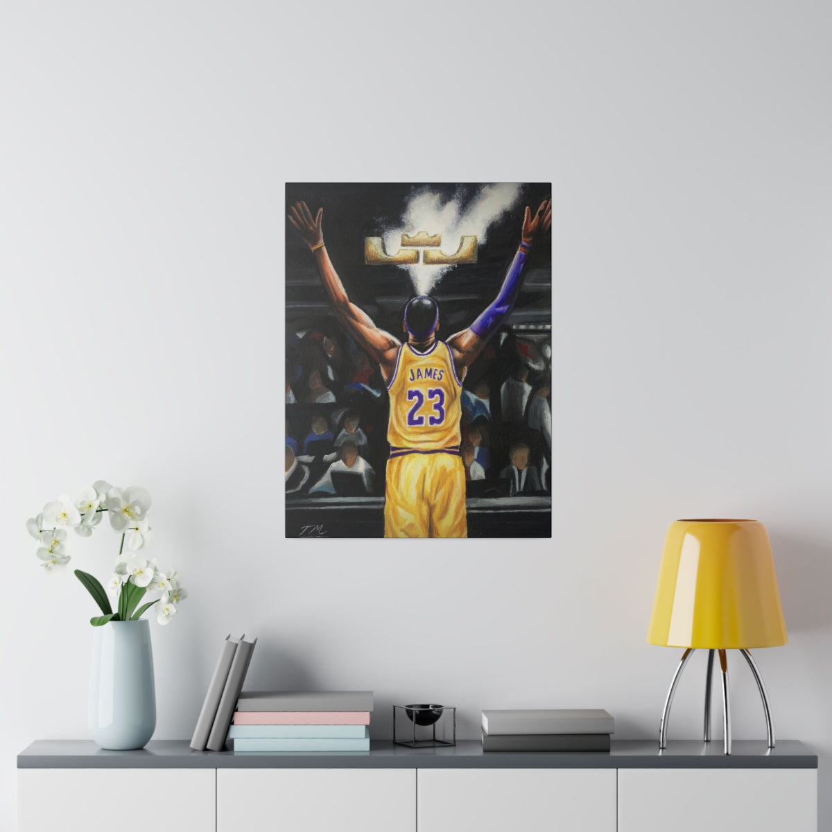 LEBRON CHALK - Canvas - Tommy Manning Art