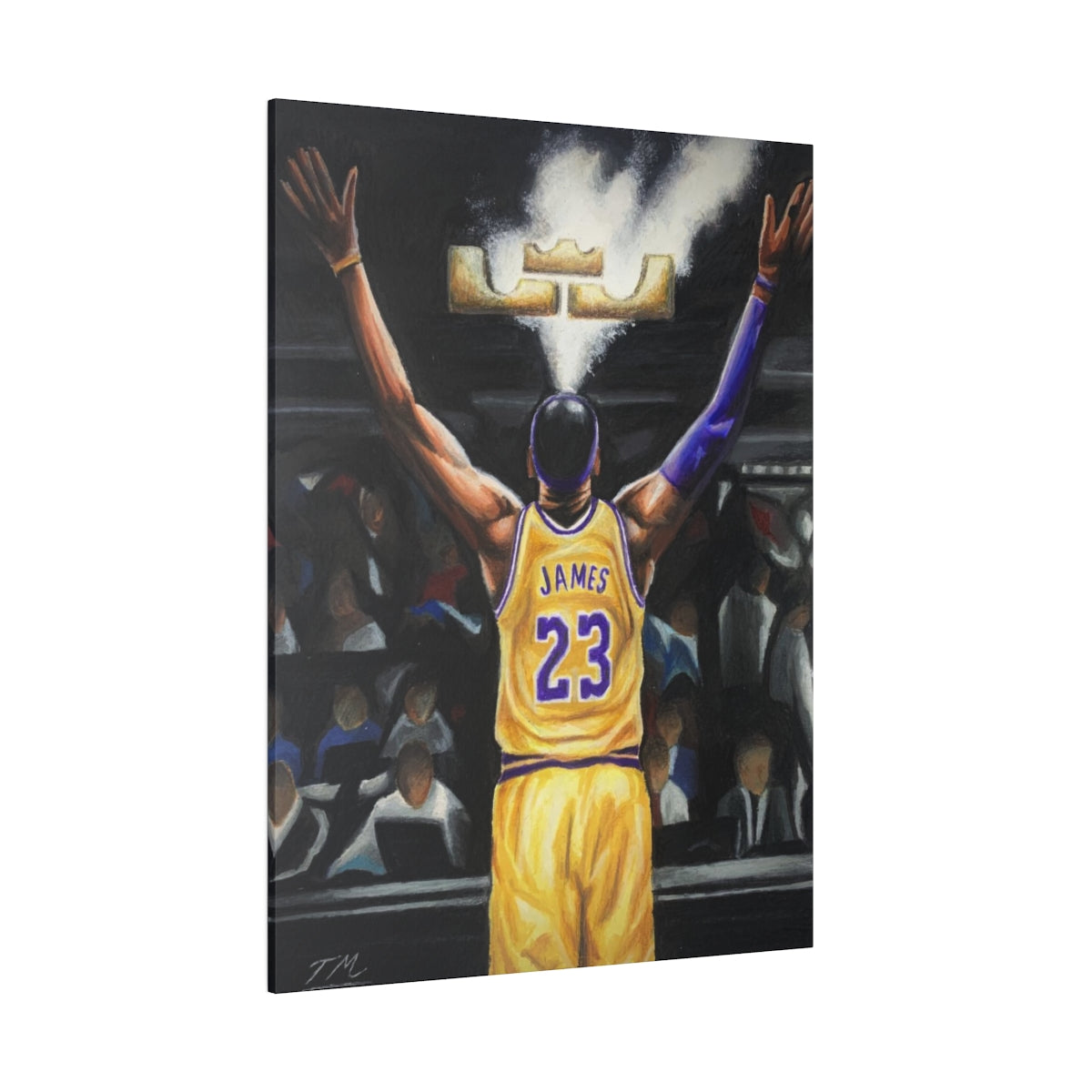 LEBRON CHALK - Canvas - Tommy Manning Art