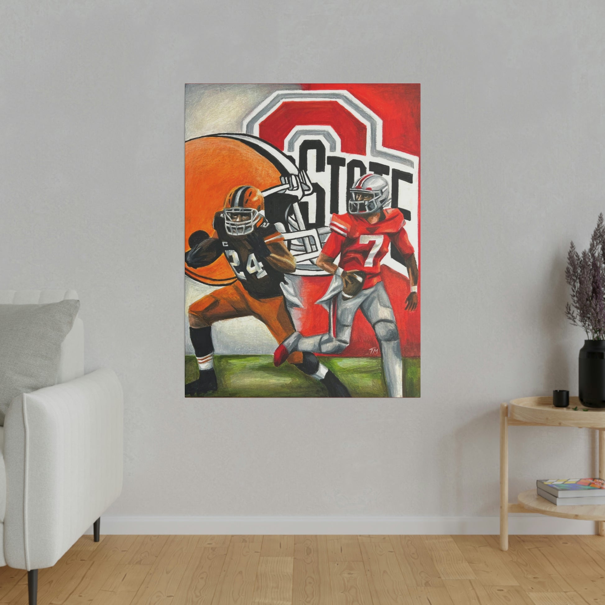 Ohio State/Browns - Canvas - Tommy Manning Art