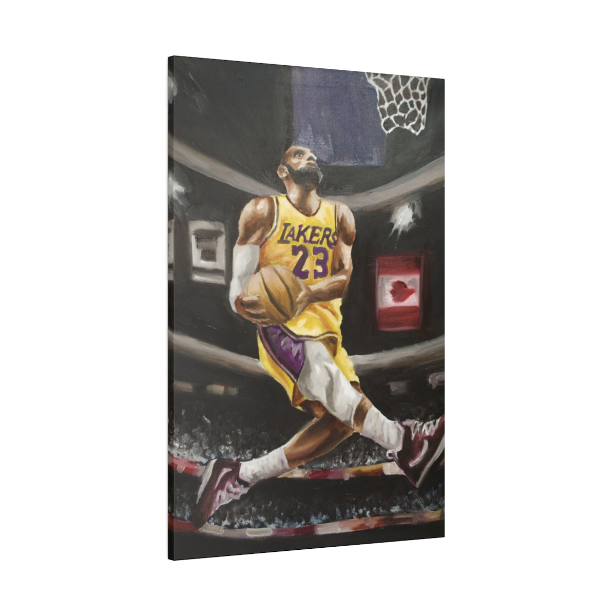 Lebron Dunk - Canvas - Tommy Manning Art