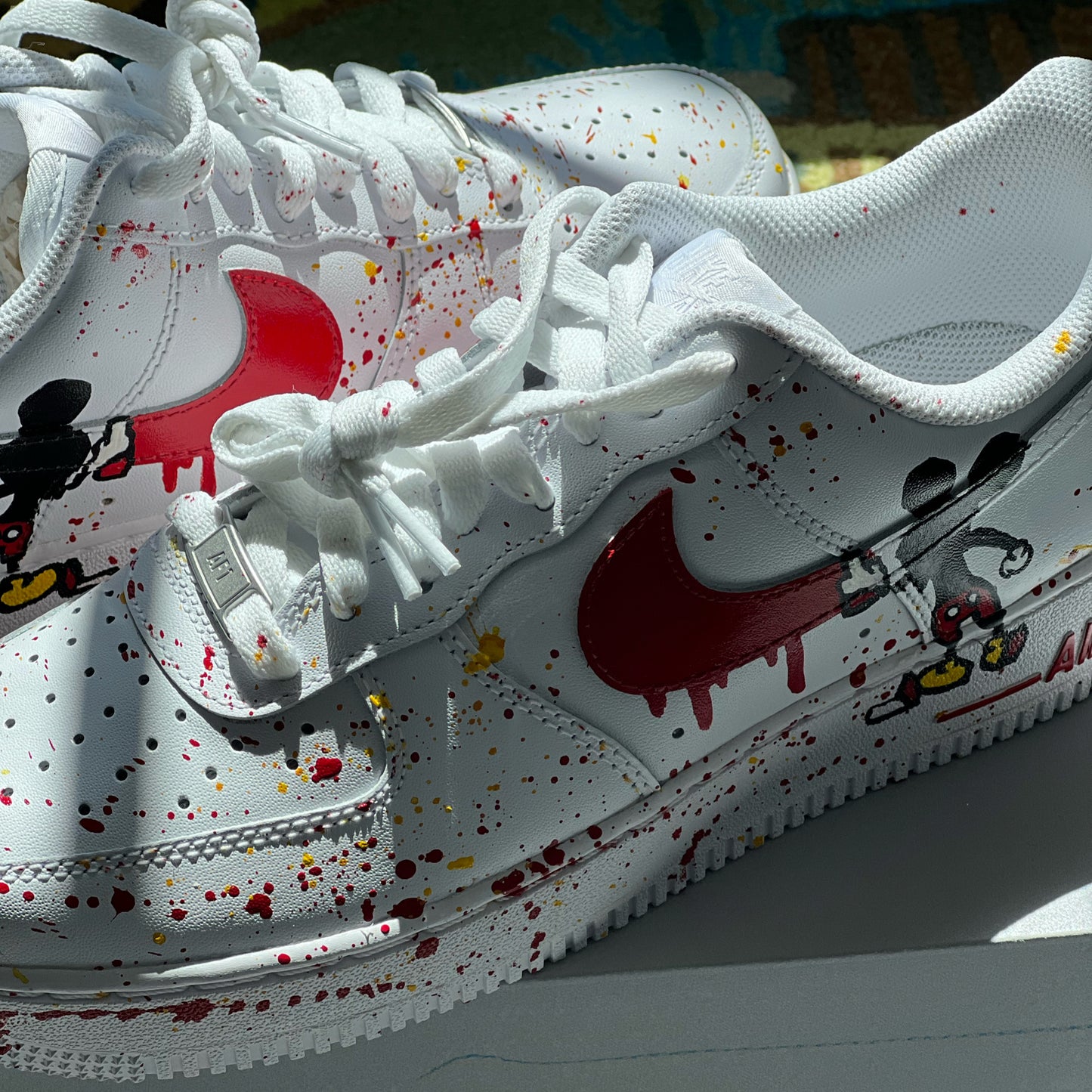 Mickey Graffiti - AF1's - Tommy Manning Art
