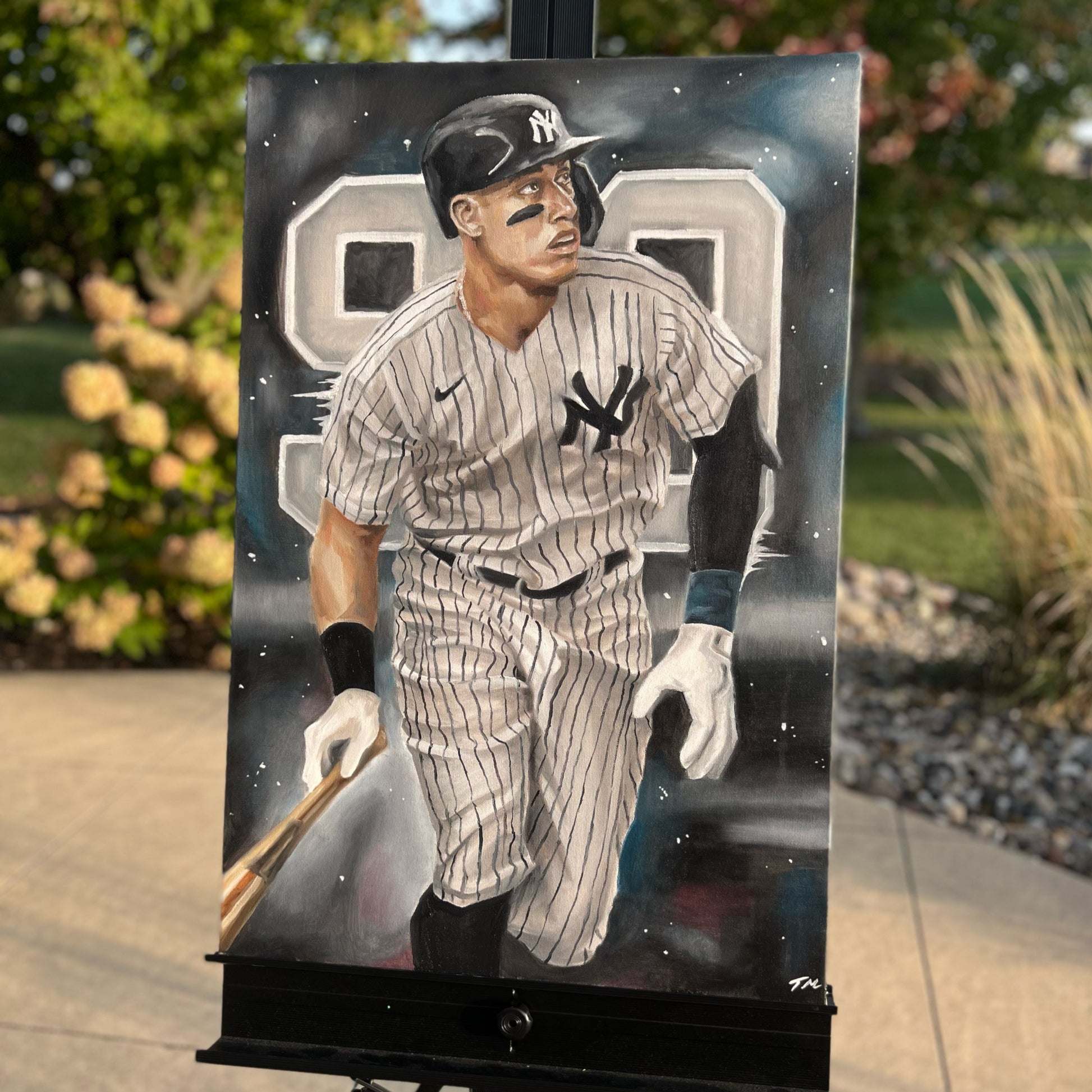 "Aaron Judge" - Original Painting - 30x20 - Tommy Manning Art