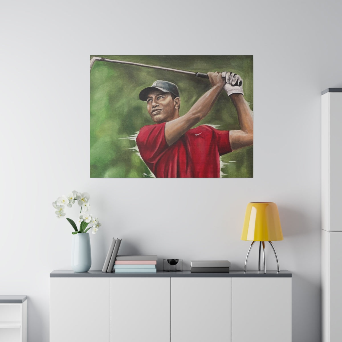 TIGER WOODS - Canvas - Tommy Manning Art