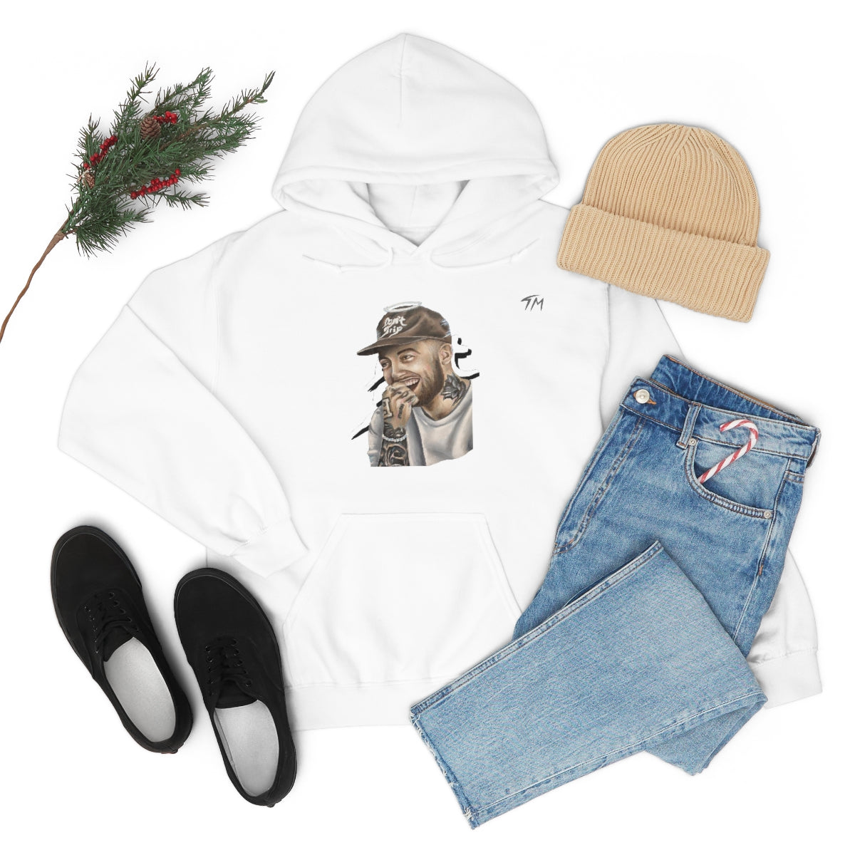Mac Miller (Double-Sided) - Hoodie - Tommy Manning Art