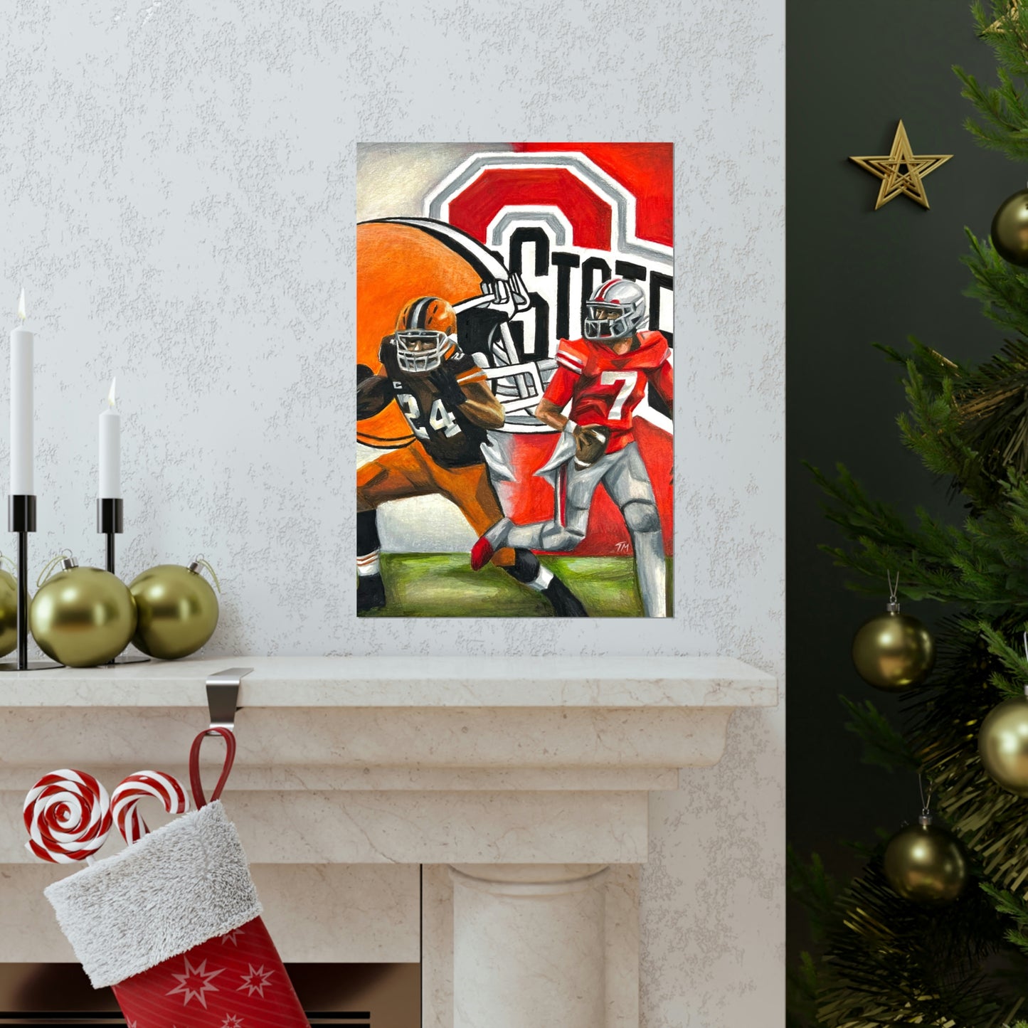 Ohio State/Browns - Print - Tommy Manning Art