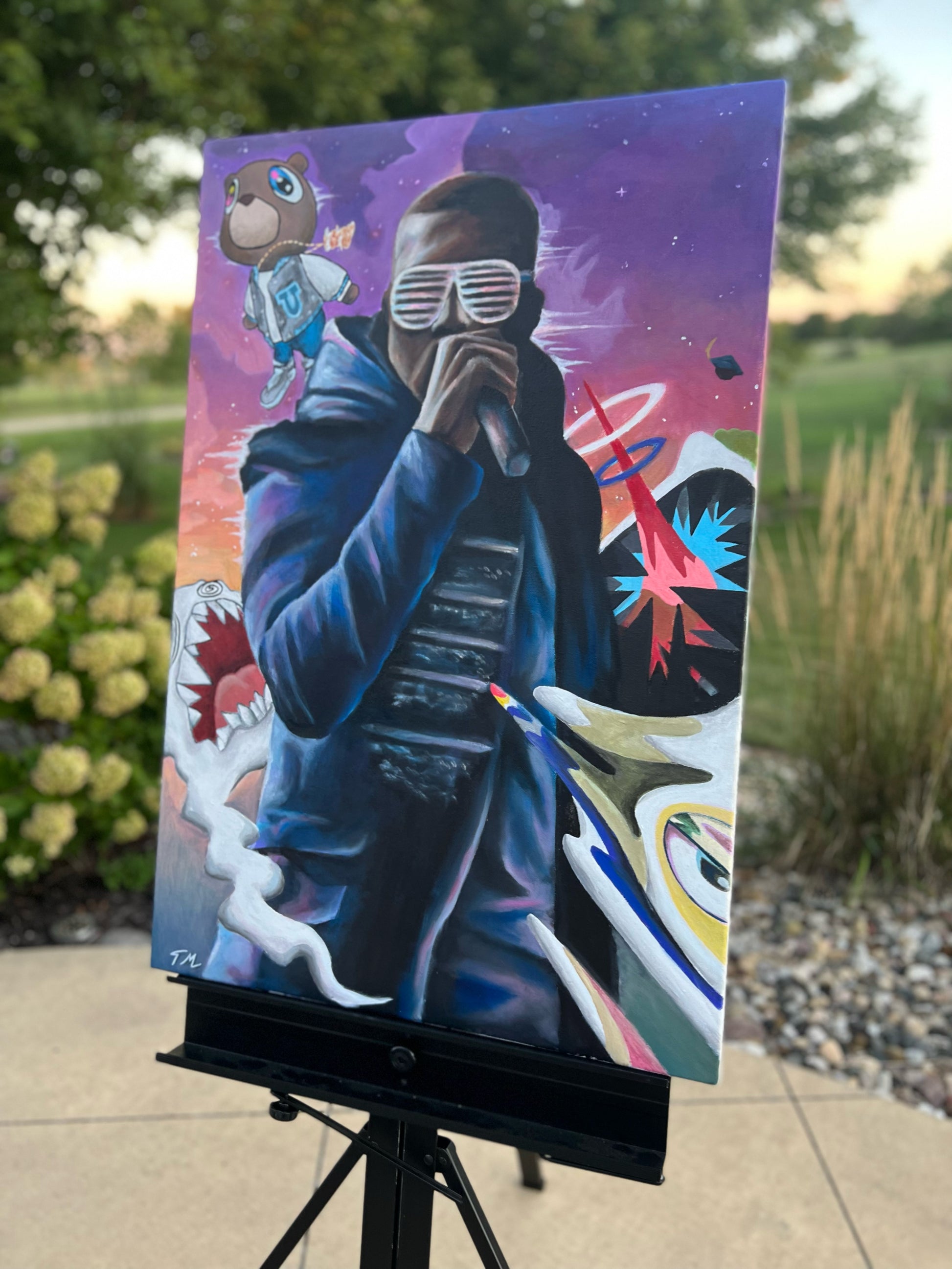 Kanye "Graduation" - Original Painting - Tommy Manning Art