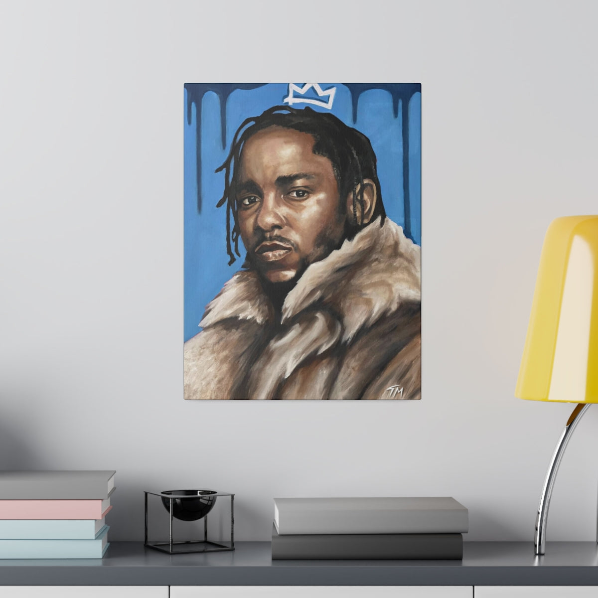 KING KENDRICK (BLUE) - Canvas - Tommy Manning Art