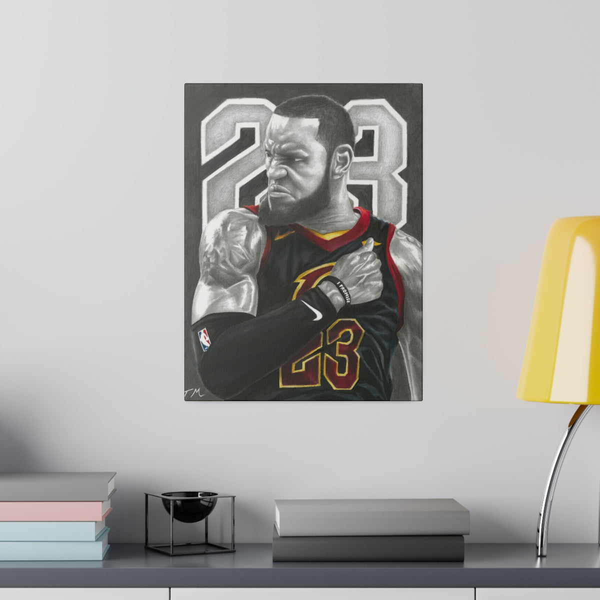 CAVS LEBRON - Canvas - Tommy Manning Art