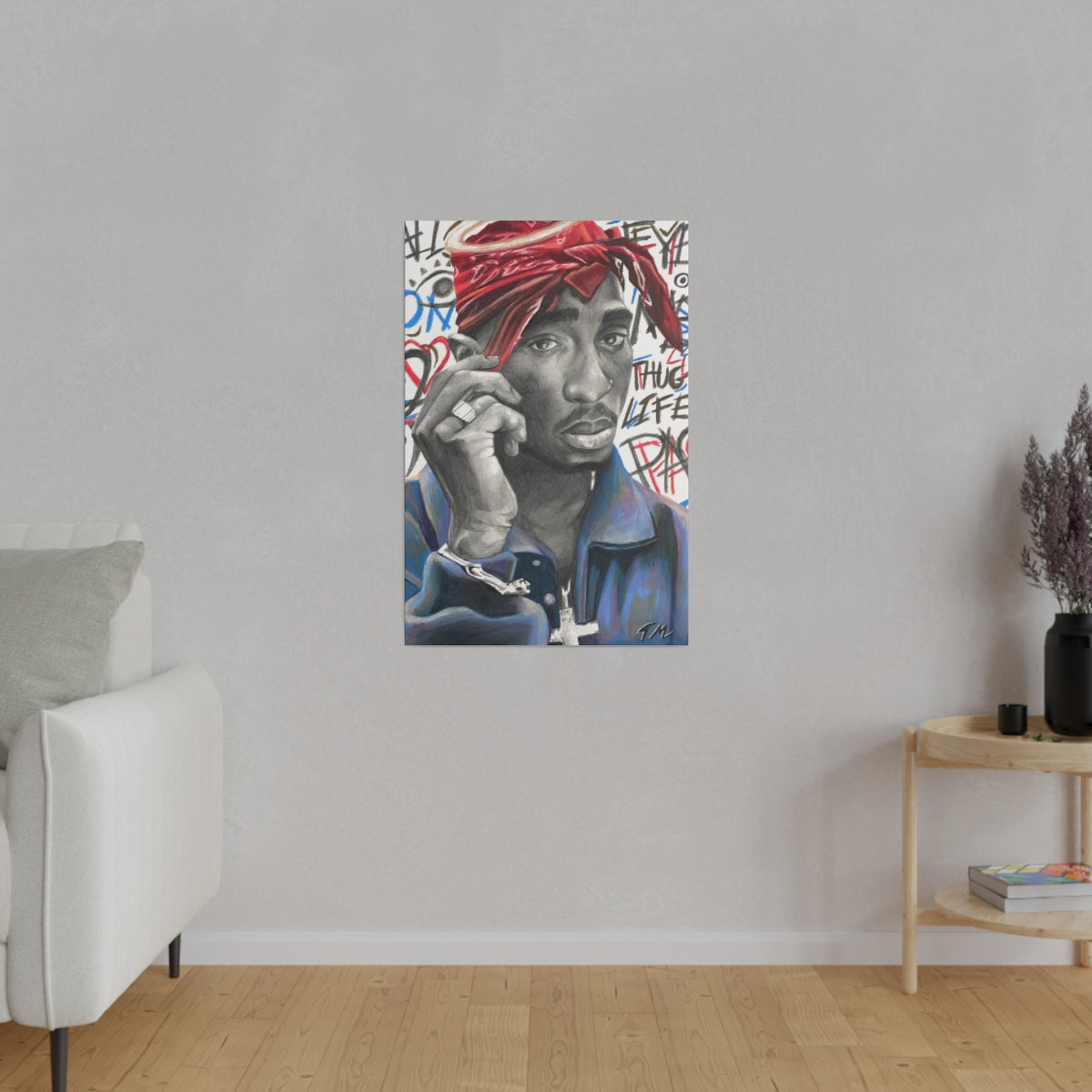 2 Pac - Canvas - Tommy Manning Art