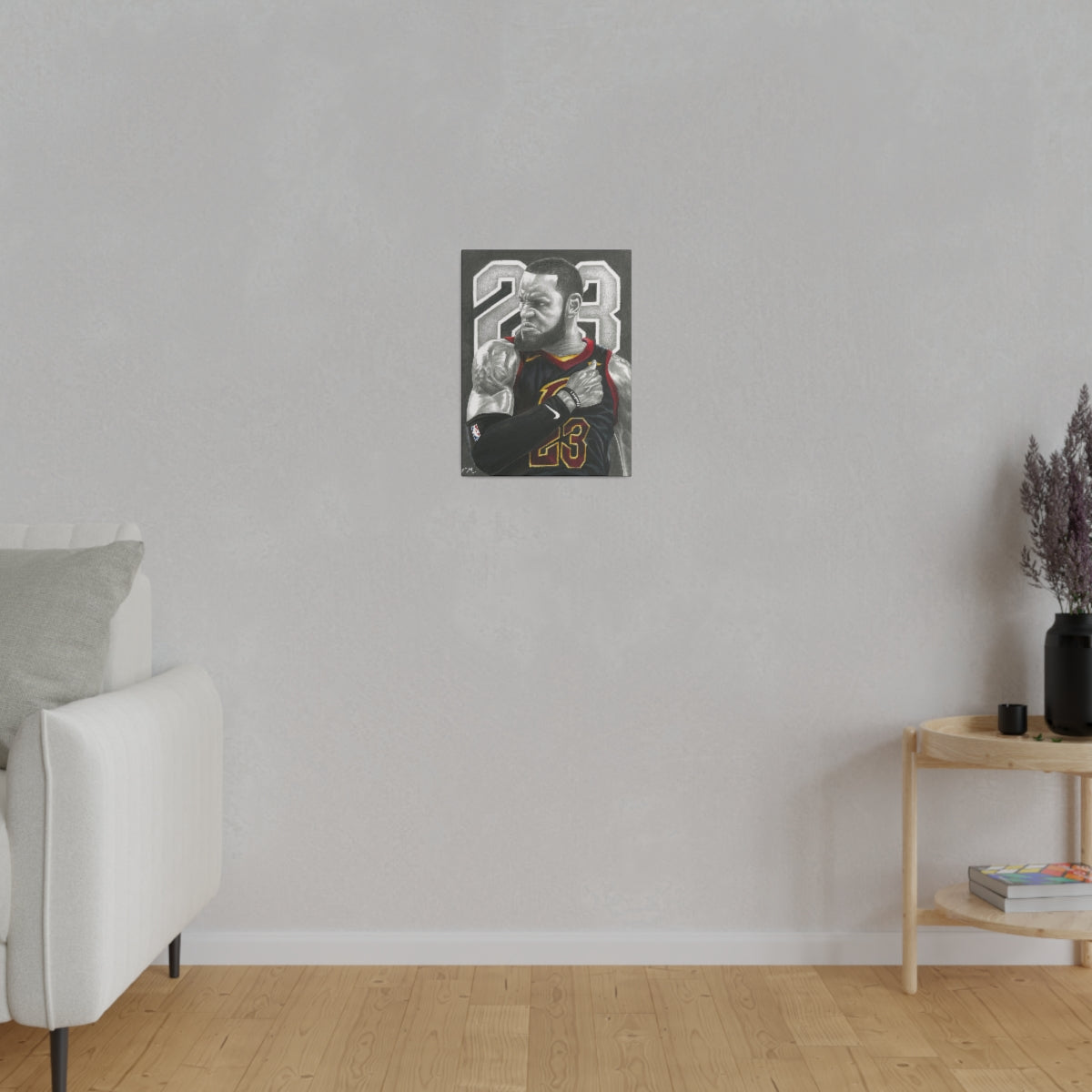 CAVS LEBRON - Canvas - Tommy Manning Art