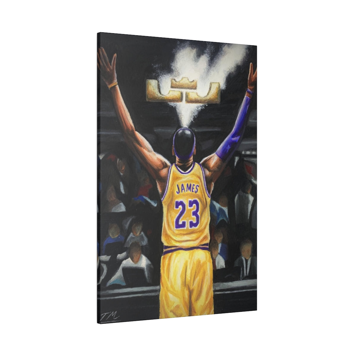 LEBRON CHALK - Canvas - Tommy Manning Art
