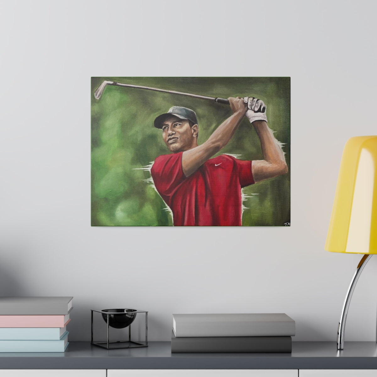 TIGER WOODS - Canvas - Tommy Manning Art