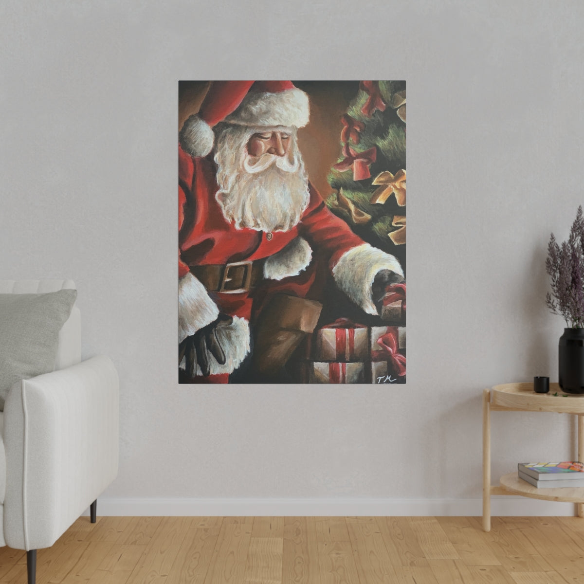 Santa 2020 - Canvas - Tommy Manning Art