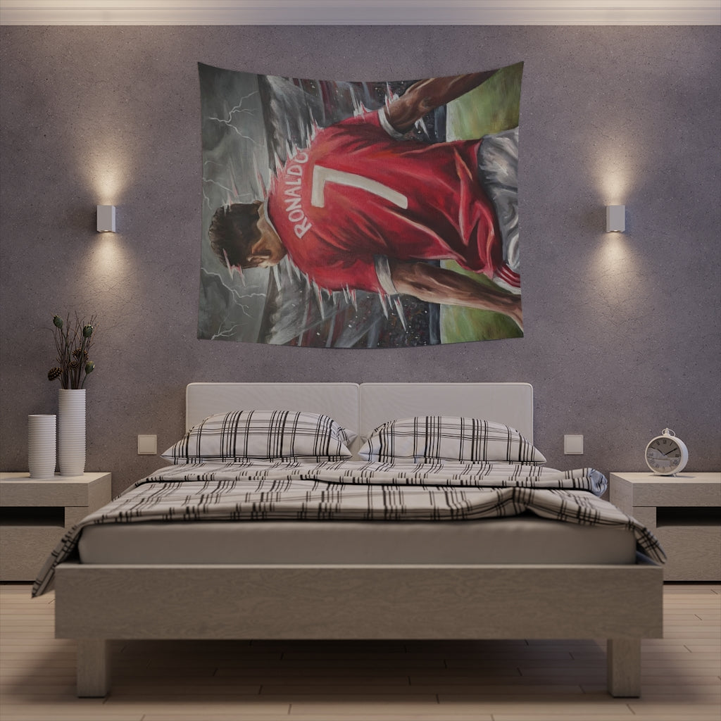 Ronaldo - TAPESTRY - Tommy Manning Art