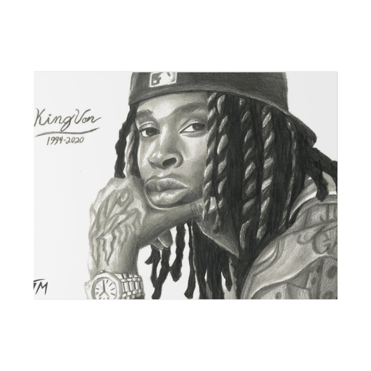 King Von - Canvas - Tommy Manning Art