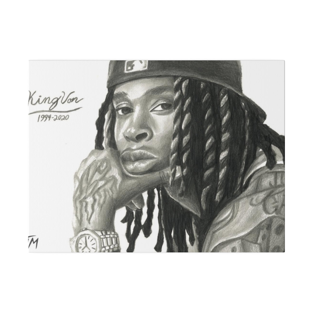 King Von - Canvas - Tommy Manning Art