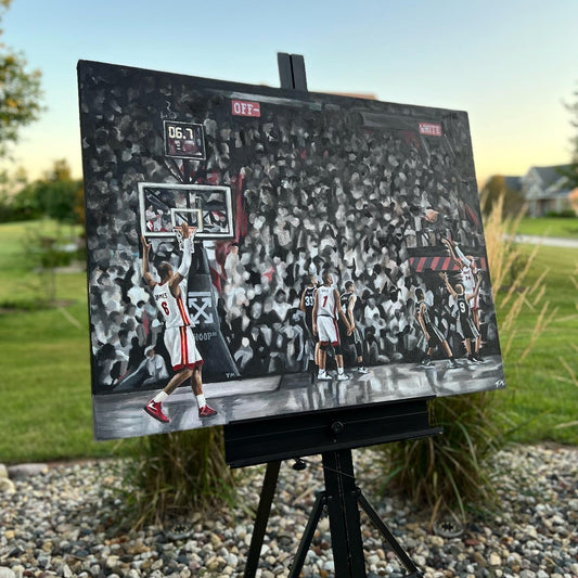 Ray Allen "Back Out to Allen" - Original Painting 40x30 - Tommy Manning Art