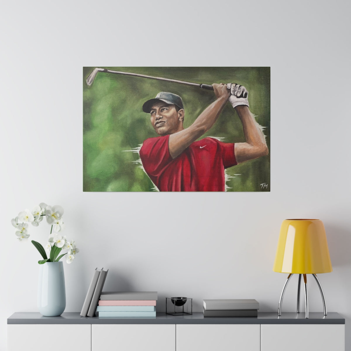 TIGER WOODS - Canvas - Tommy Manning Art