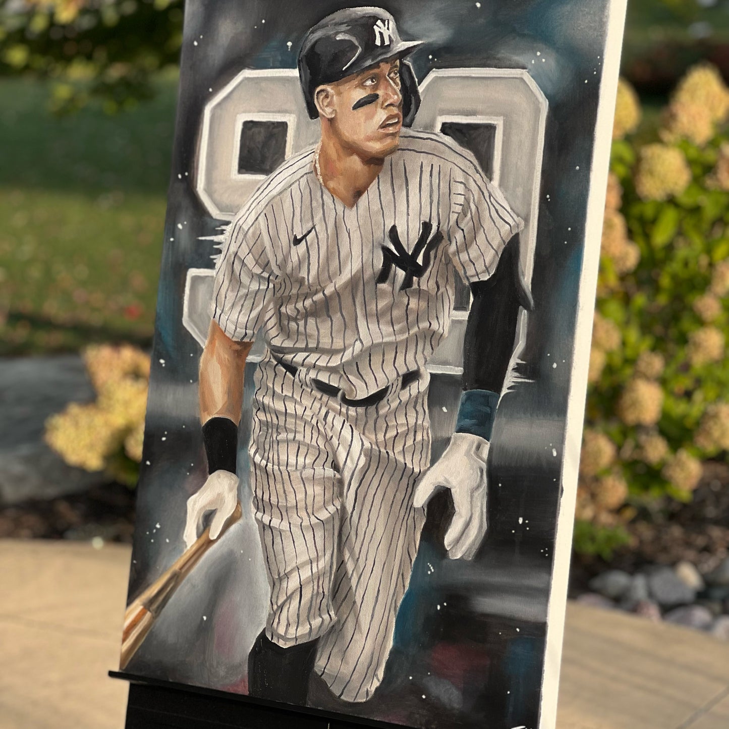 "Aaron Judge" - Original Painting - 30x20 - Tommy Manning Art