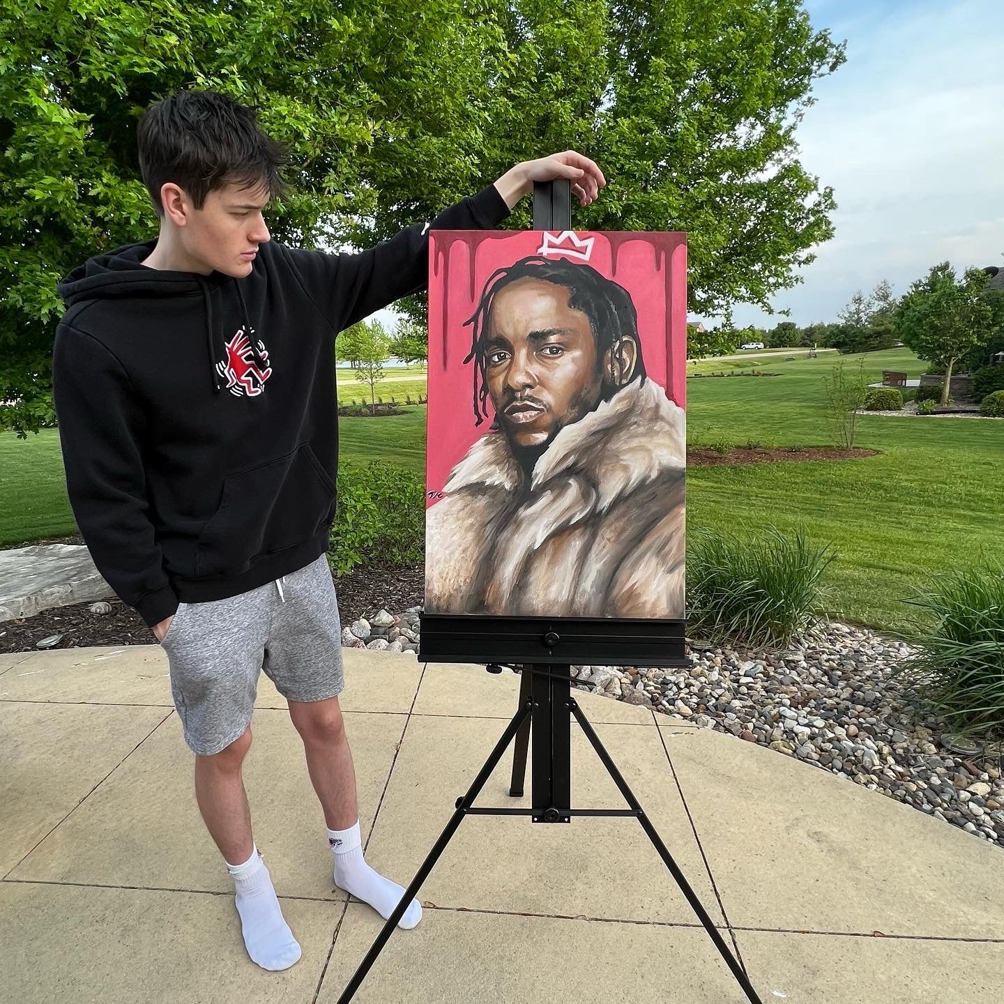 "King Kendrick" - Original Painting - 30x20 - Tommy Manning Art