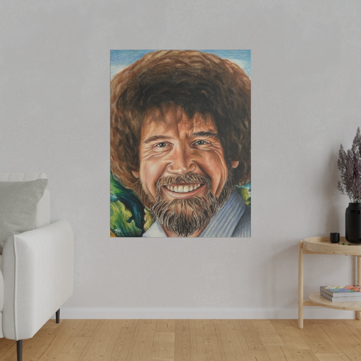 Bob Ross - Canvas - Tommy Manning Art