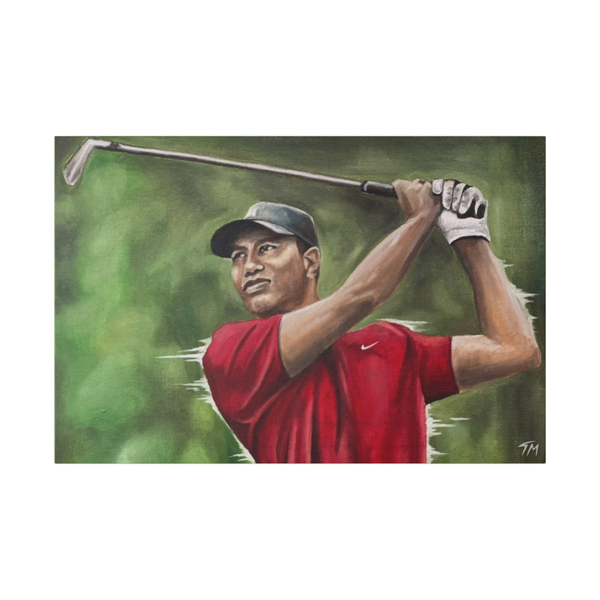 TIGER WOODS - Canvas - Tommy Manning Art